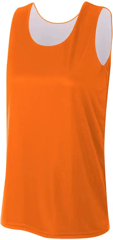 A4 Nw2390 Women’s Sprint Jump Reversible Jersey - Orange White - Ladies Xs