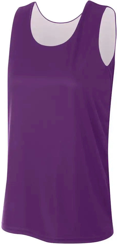 A4 Nw2390 Women’s Sprint Jump Reversible Jersey - Purple White - Ladies Xs
