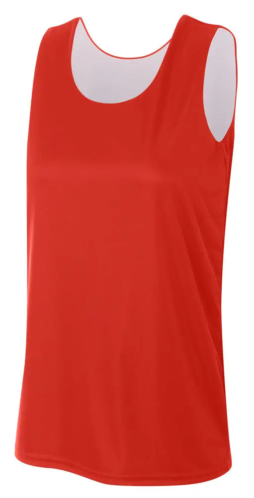 A4 Nw2390 Women’s Sprint Jump Reversible Jersey - Scarlet White - Red / Ladies Xs