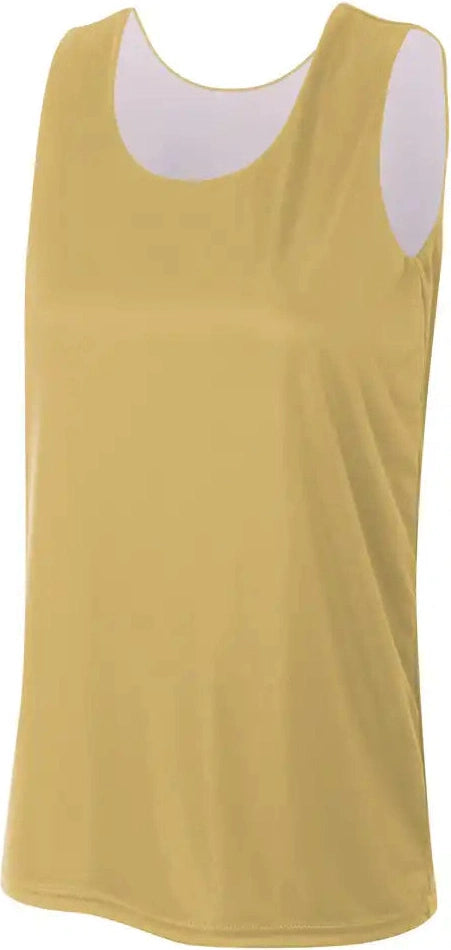 A4 Nw2390 Women’s Sprint Jump Reversible Jersey - Vegas Gold White - Ladies Xs