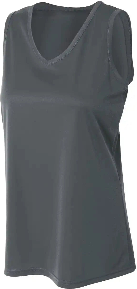A4 Nw2502 Sprint Athletic Tank - Graphite - Dark Gray / Ladies Xs