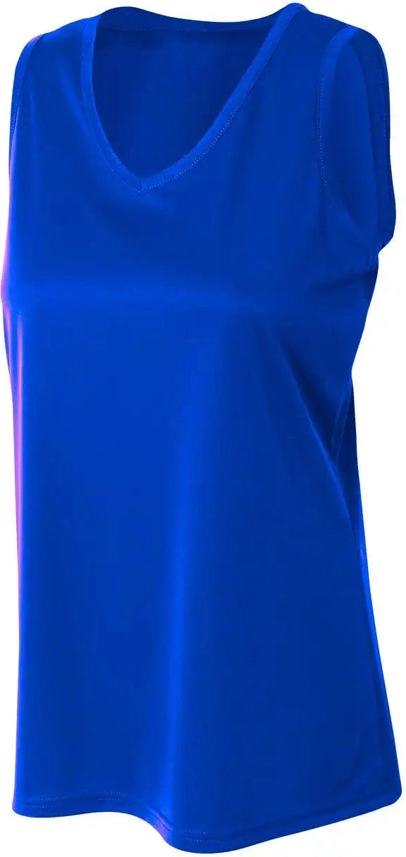 A4 Nw2502 Sprint Athletic Tank - Royal - Ladies Xs