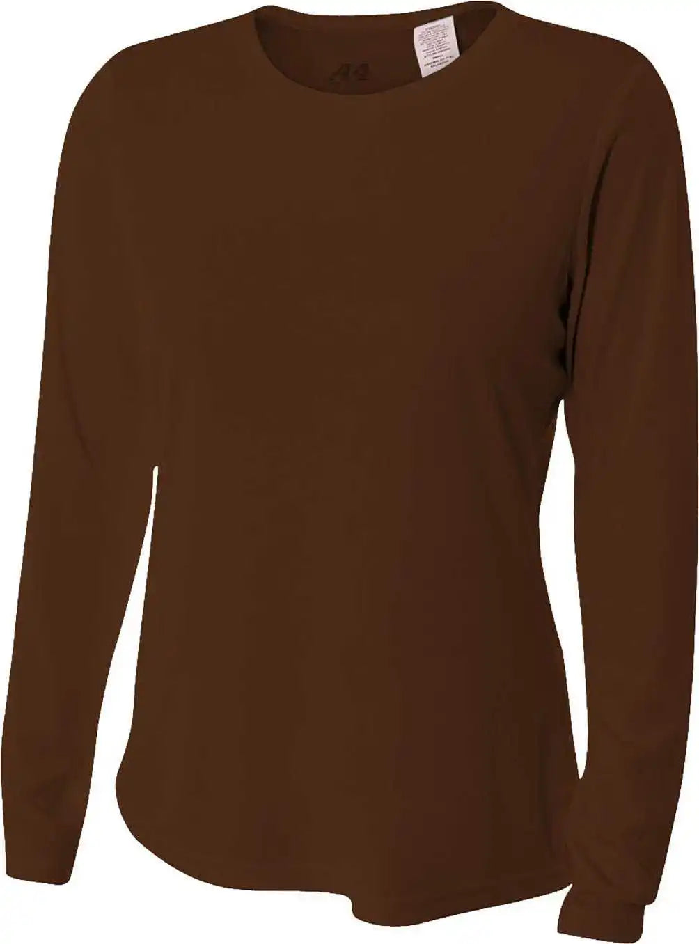A4 Nw3002 Ladies’ Long Sleeve Cooling Performance Crew t Shirt Brown