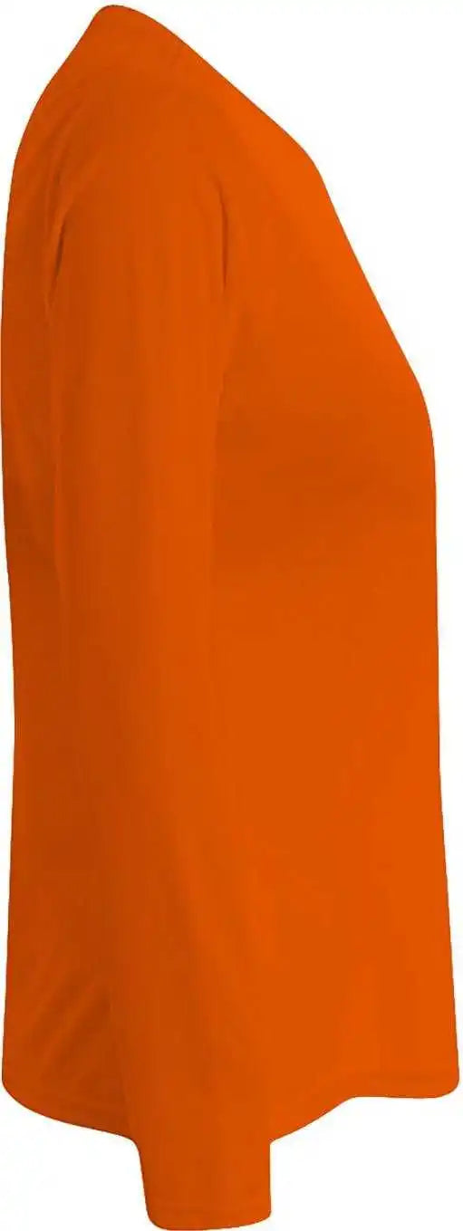 A4 Nw3002 Ladies’ Long Sleeve Cooling Performance Crew t Shirt Safety Orange