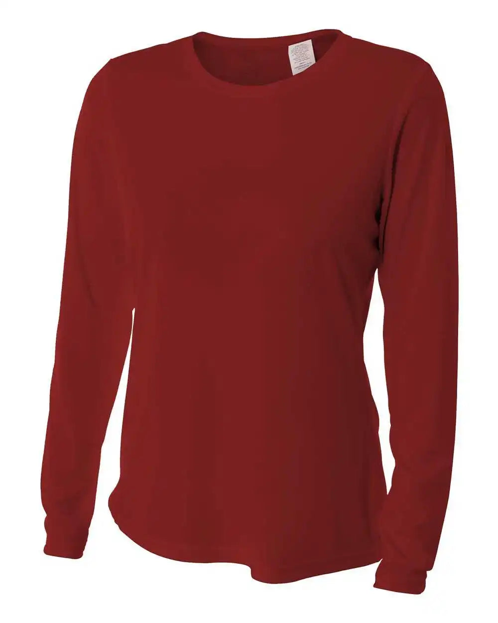 A4 Nw3002 Women’s Long Sleeve Performance Crew Cardinal