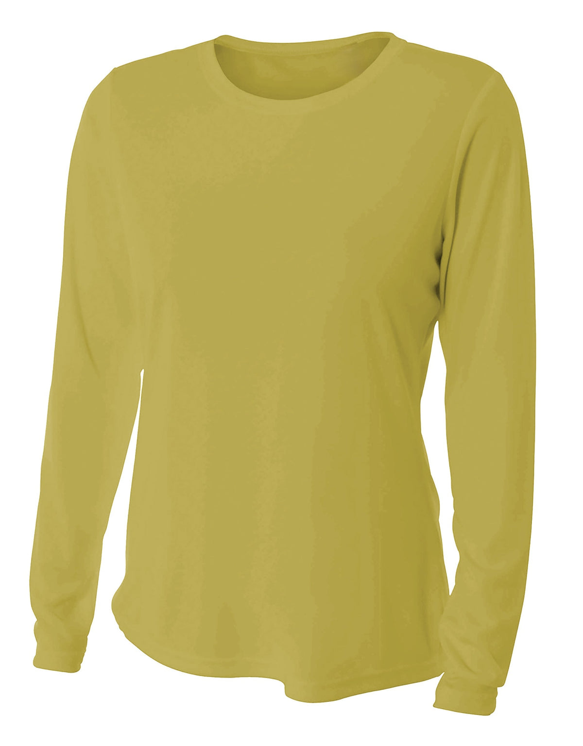 A4 Nw3002 Women’s Long Sleeve Performance Crew - Gold