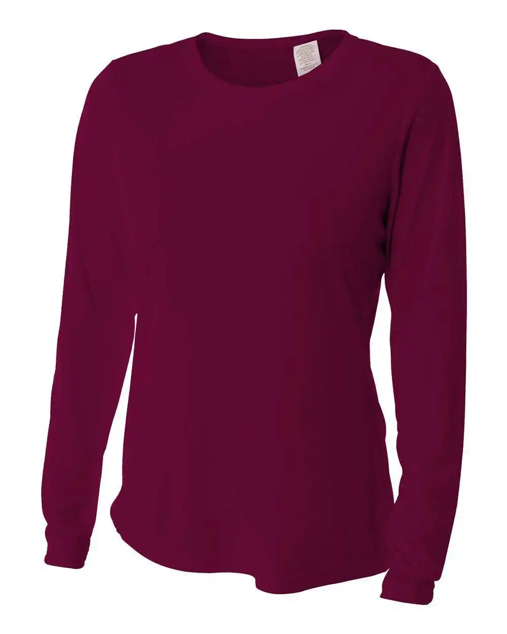 A4 Nw3002 Women’s Long Sleeve Performance Crew Maroon