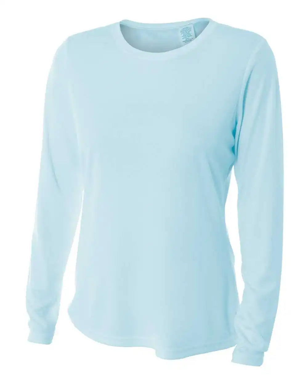 A4 Nw3002 Women’s Long Sleeve Performance Crew Pastel Blue