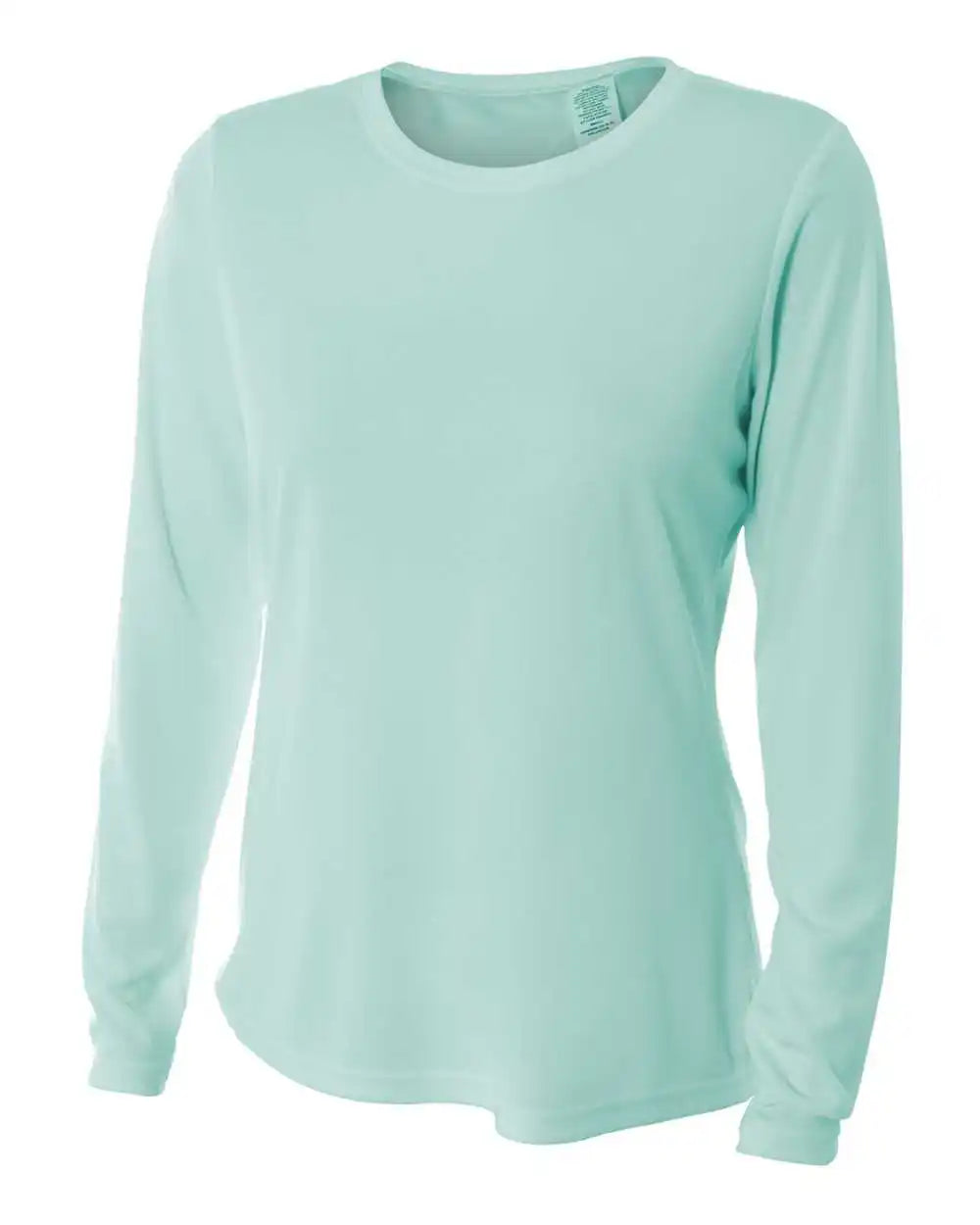 A4 Nw3002 Women’s Long Sleeve Performance Crew Pastel Mint