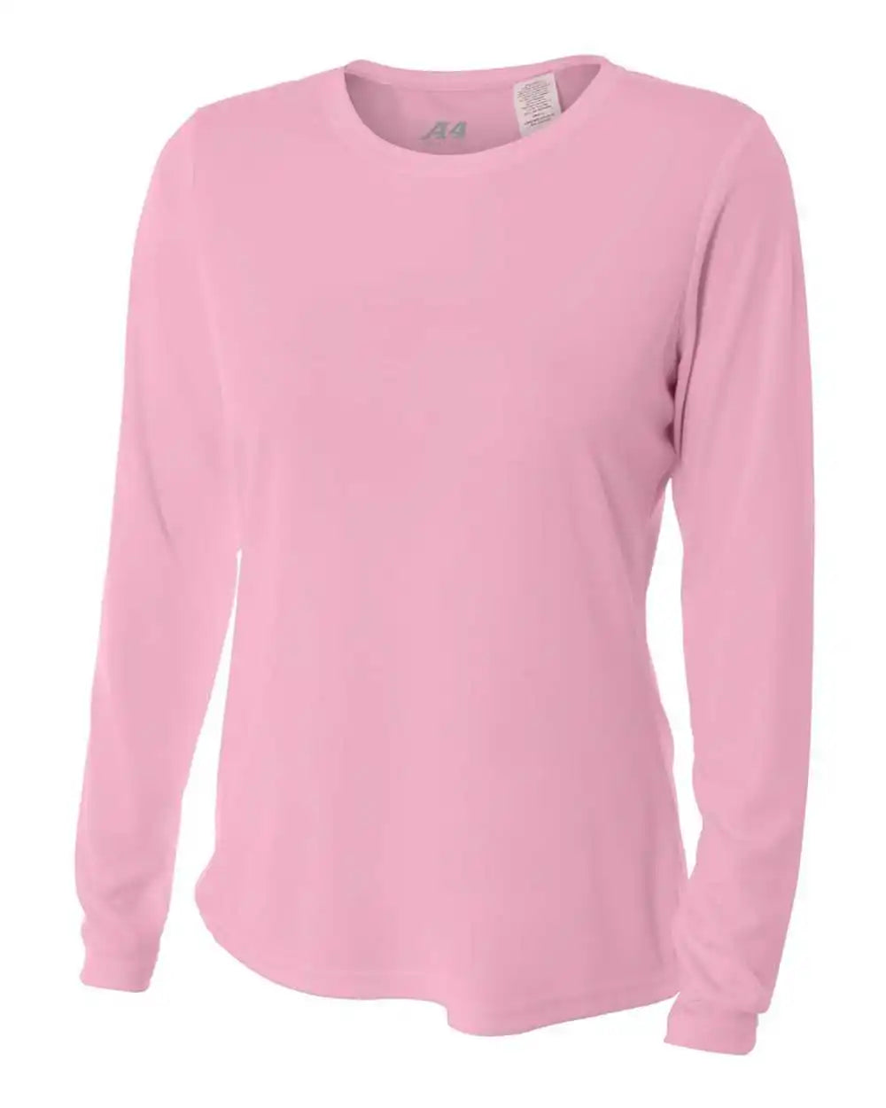 A4 Nw3002 Women’s Long Sleeve Performance Crew Pink