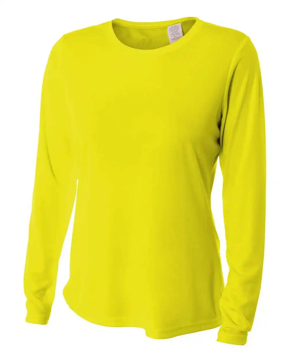 A4 Nw3002 Women’s Long Sleeve Performance Crew Safety Yellow