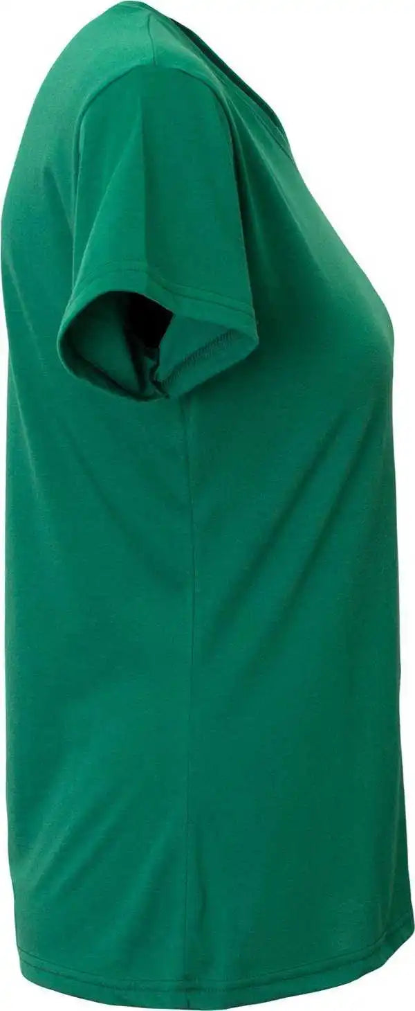A4 Nw3013 Ladies’ Softek V-neck T-shirt - Forest