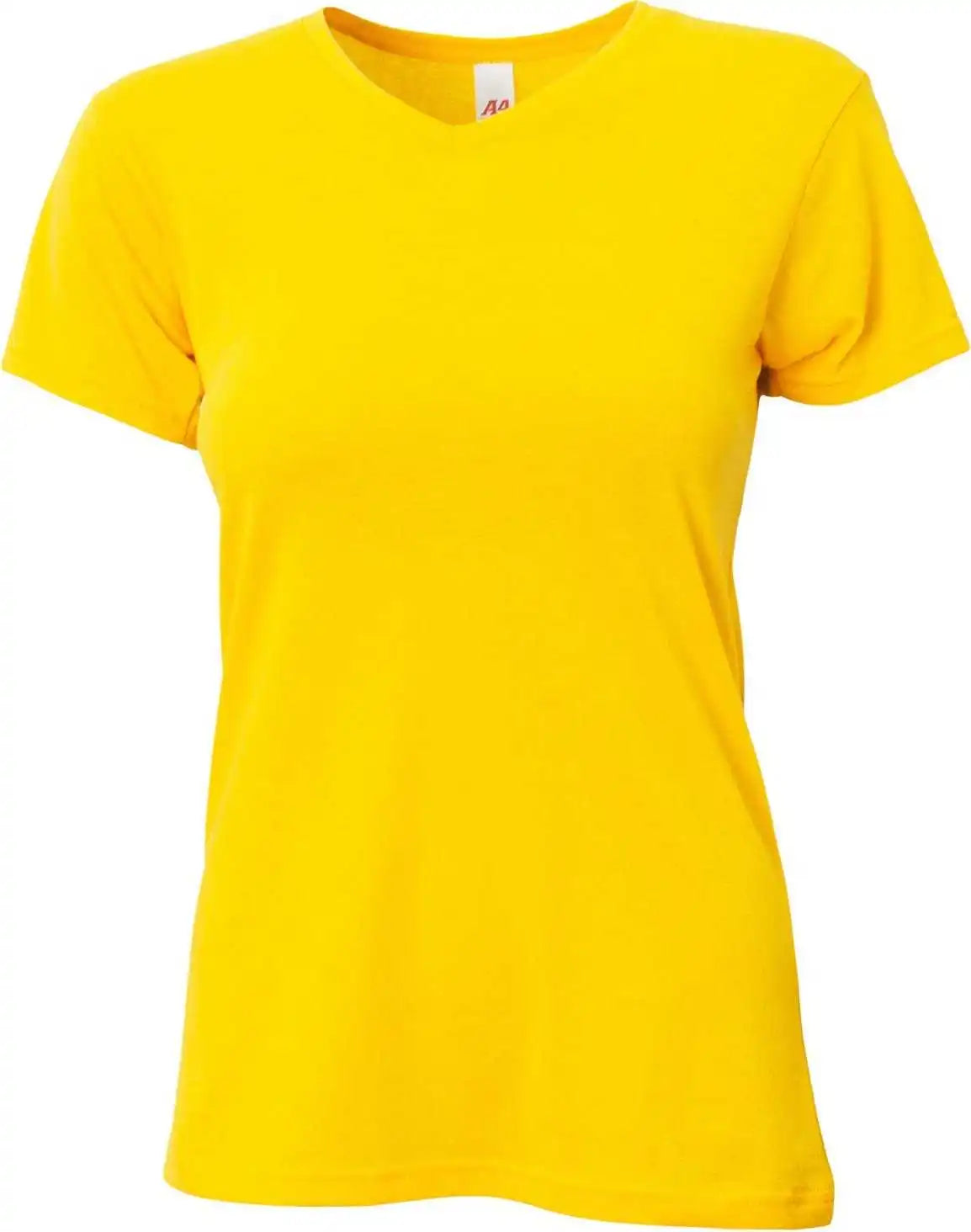 A4 Nw3013 Ladies’ Softek v Neck t Shirt Gold