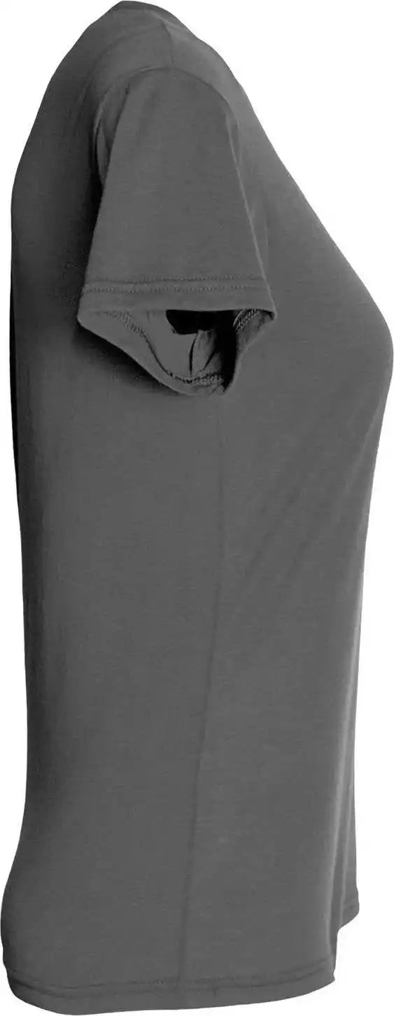 A4 Nw3013 Ladies’ Softek V-neck T-shirt - Graphite