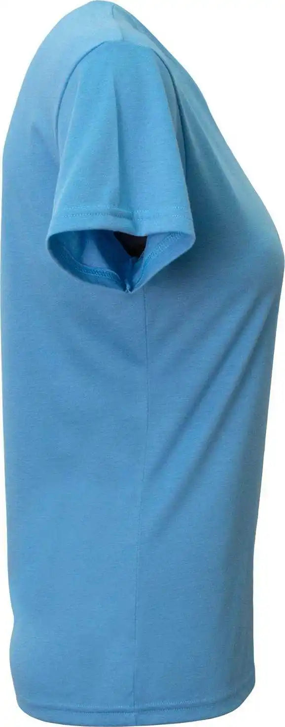 A4 Nw3013 Ladies’ Softek V-neck T-shirt - Light Blue