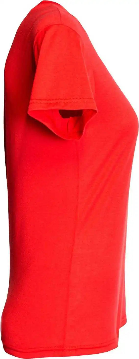 A4 Nw3013 Ladies’ Softek v Neck t Shirt Scarlet