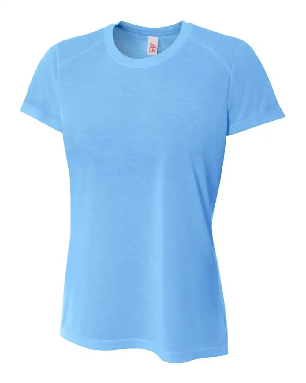 A4 Nw3264 Women’s Spun Poly Tee - Light Blue