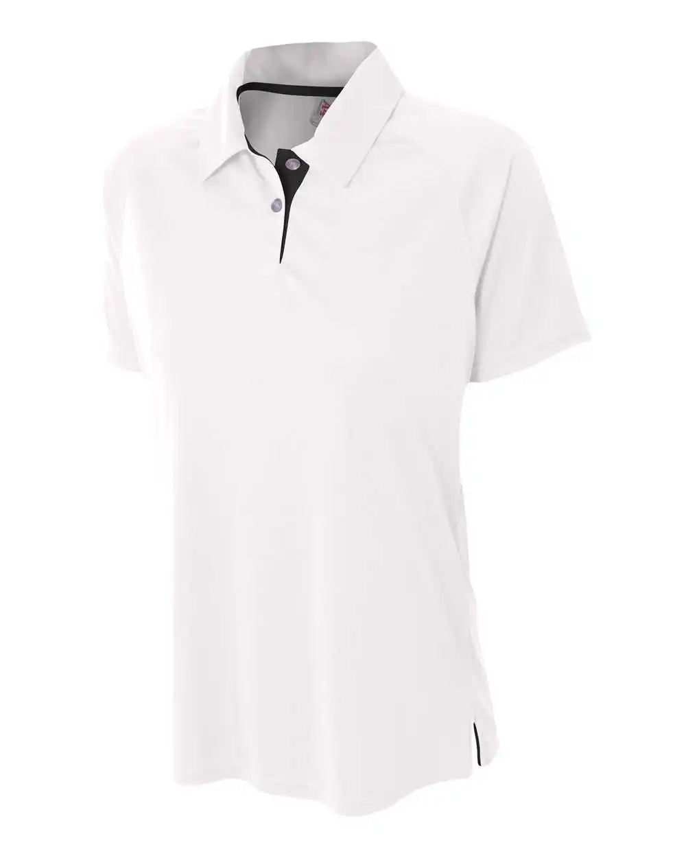 A4 Nw3293 Womens Contrast Performance Polo - White Black