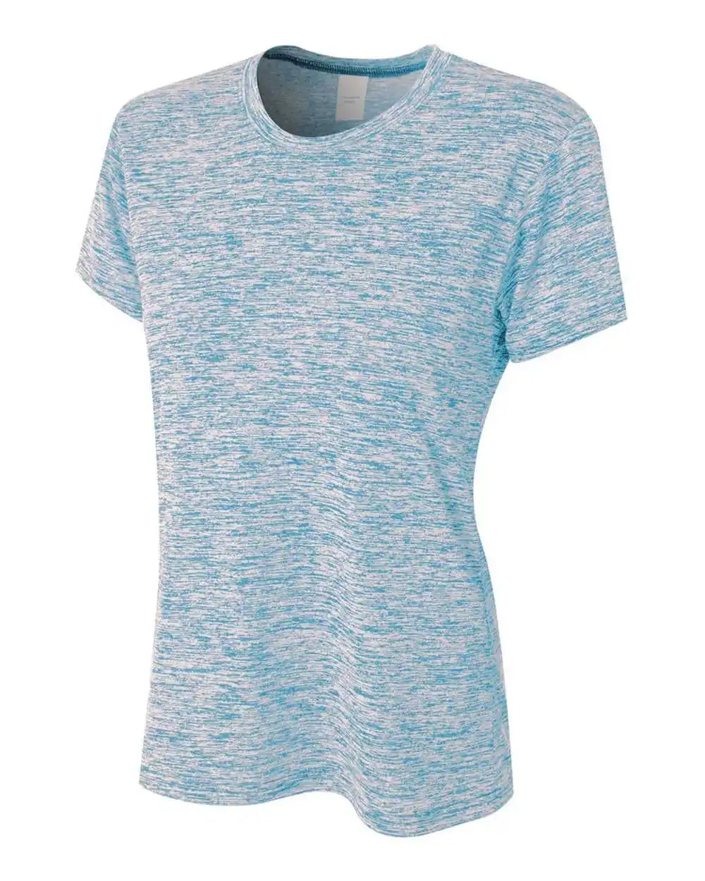 A4 Nw3296 Women’s Space Dye Tech Shirt - Light Blue