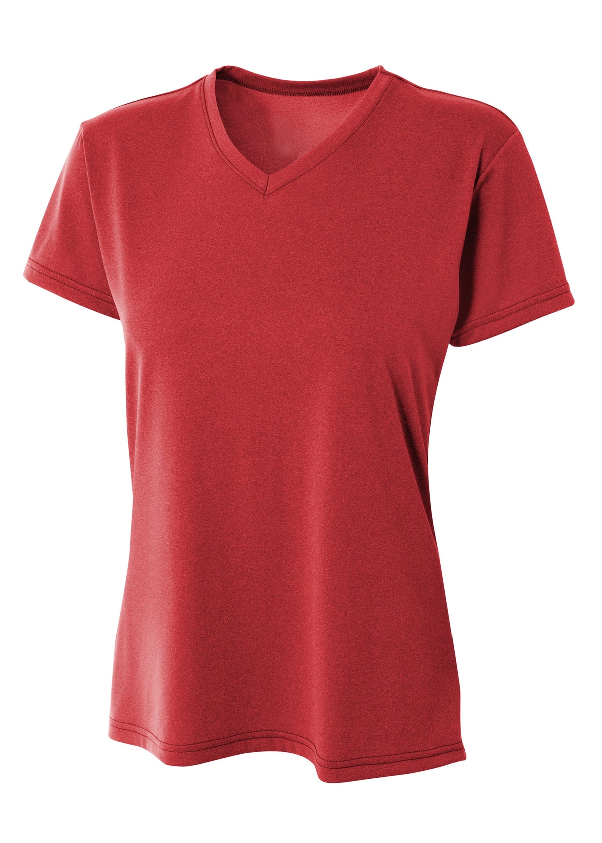 A4 Nw3381 Topflight Heather Tee - Scarlet - Xs
