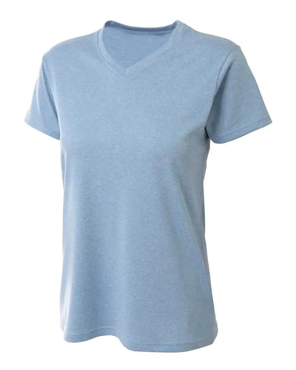 A4 Nw3381 Women’s Topflight Heather Tee - Light Blue