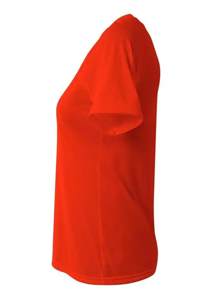A4 Nw3393 Surecolor Short Sleeve Cationic Women’s Tee - Athletic Orange