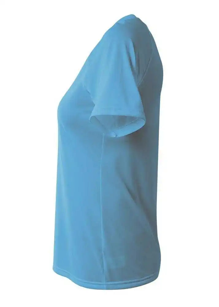 A4 Nw3393 Surecolor Short Sleeve Cationic Women’s Tee - Light Blue
