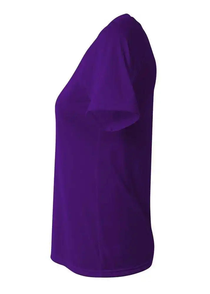 A4 Nw3393 Surecolor Short Sleeve Cationic Women’s Tee Purple