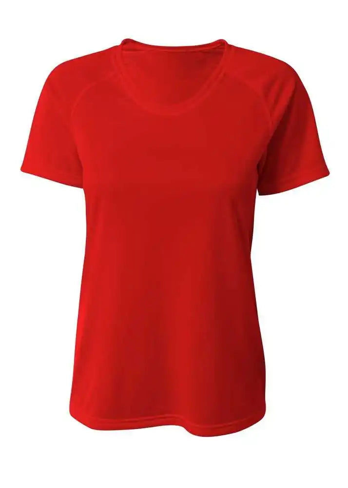 A4 Nw3393 Surecolor Short Sleeve Cationic Women’s Tee - Scarlet