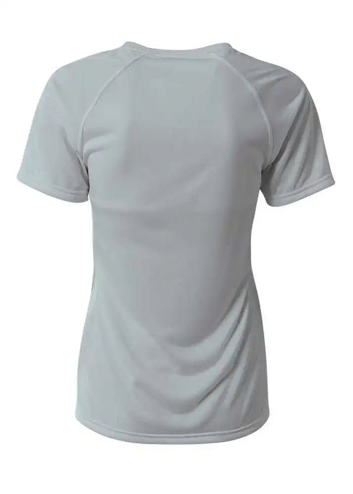 A4 Nw3393 Surecolor Short Sleeve Cationic Women’s Tee - Silver