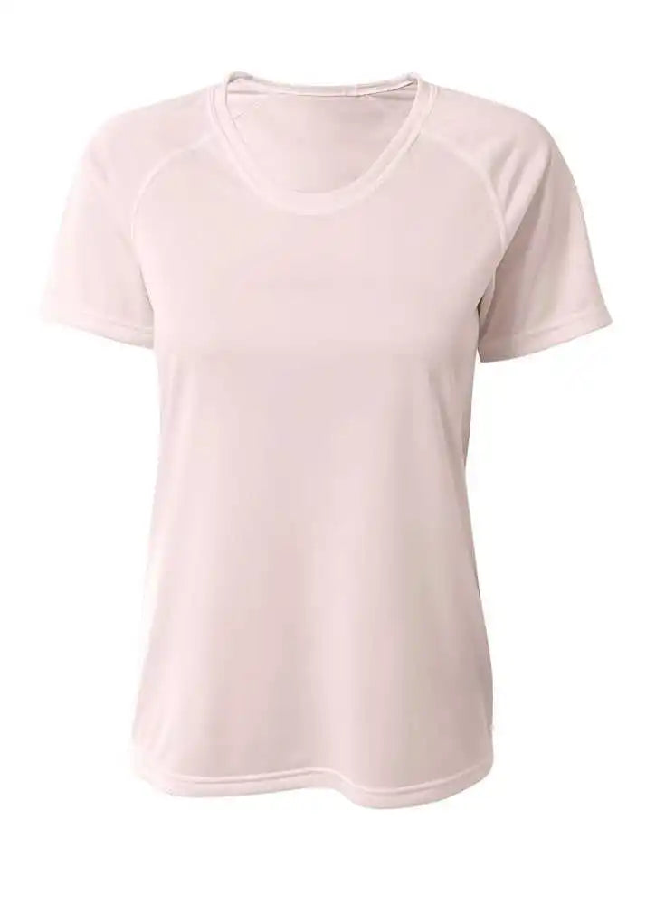 A4 Nw3393 Surecolor Short Sleeve Cationic Women’s Tee - White