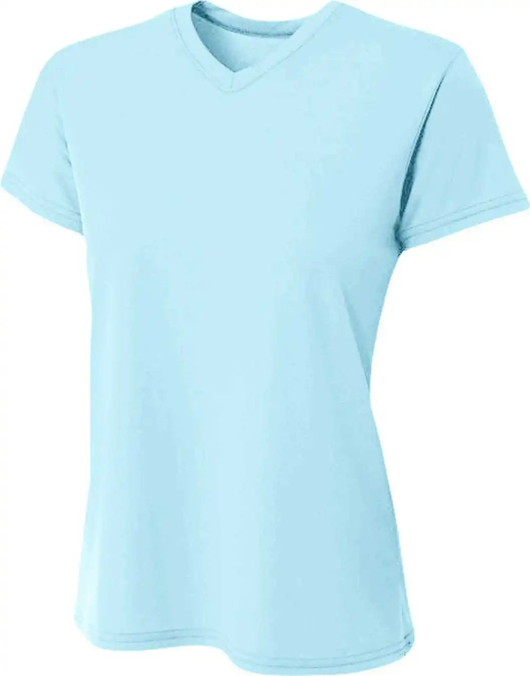 A4 Nw3402 Ladies’ Sprint Performance v Neck t Shirt Pastel Blue