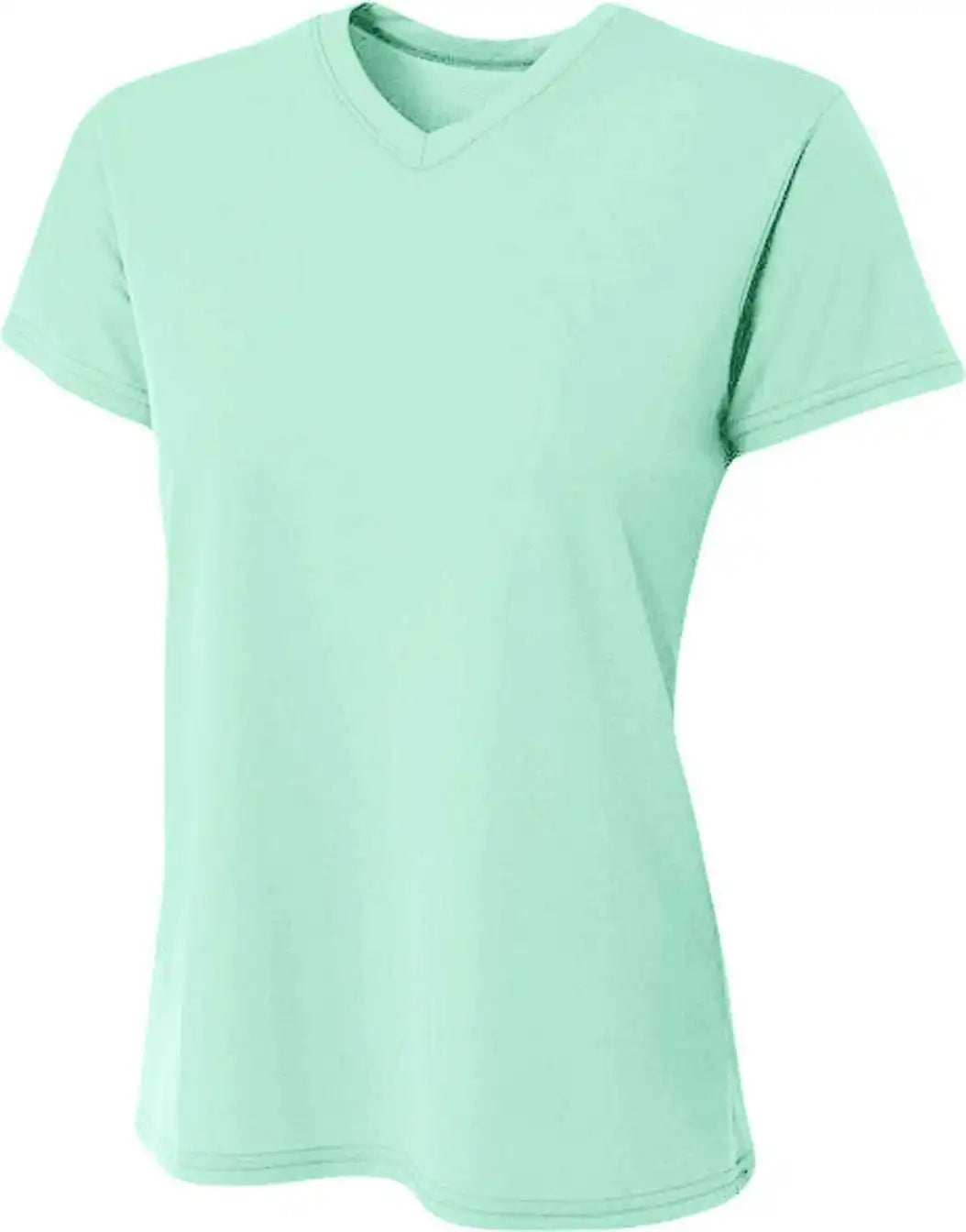 A4 Nw3402 Ladies’ Sprint Performance v Neck t Shirt Pastel Mint