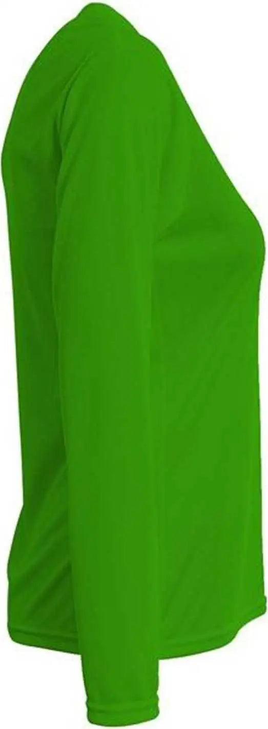 A4 Nw3425 Ladies’ Long-sleeve Sprint V-neck T-shirt - Kelly