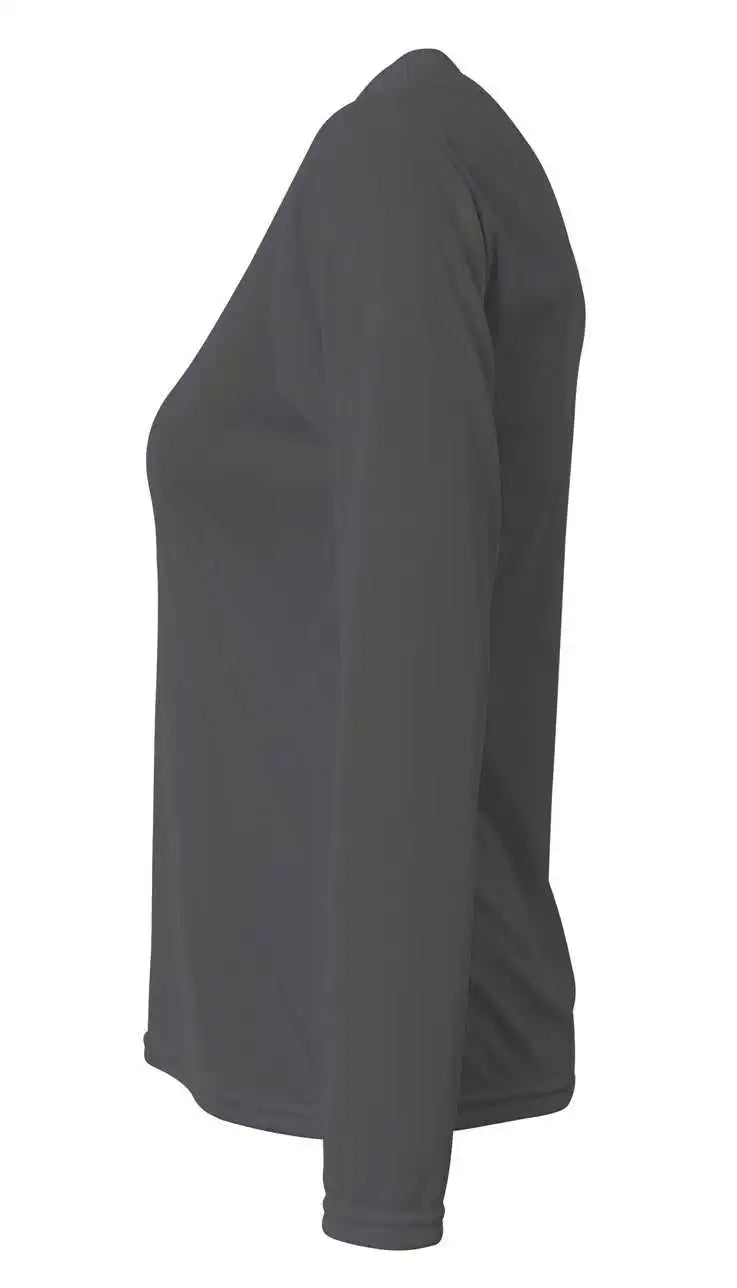 A4 Nw3425 Women’s Sprint Long Sleeve Tee - Graphite