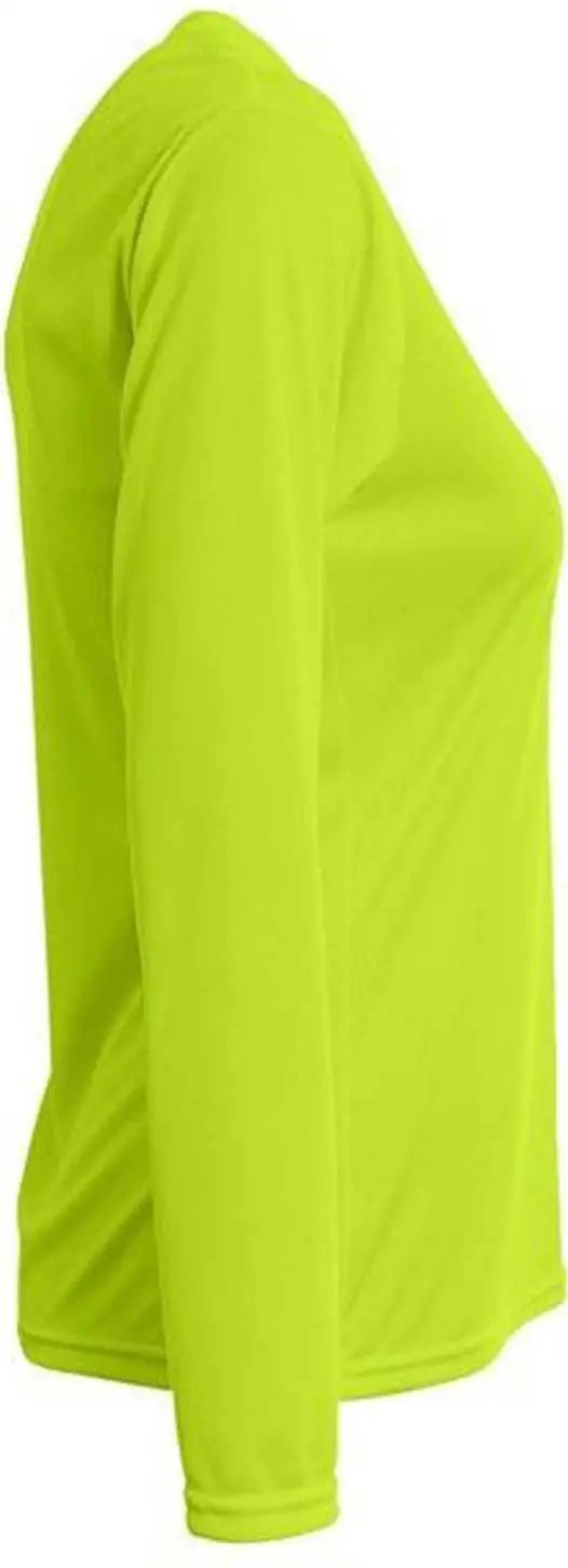 A4 Nw3425 Women’s Sprint Long Sleeve Tee - Lime