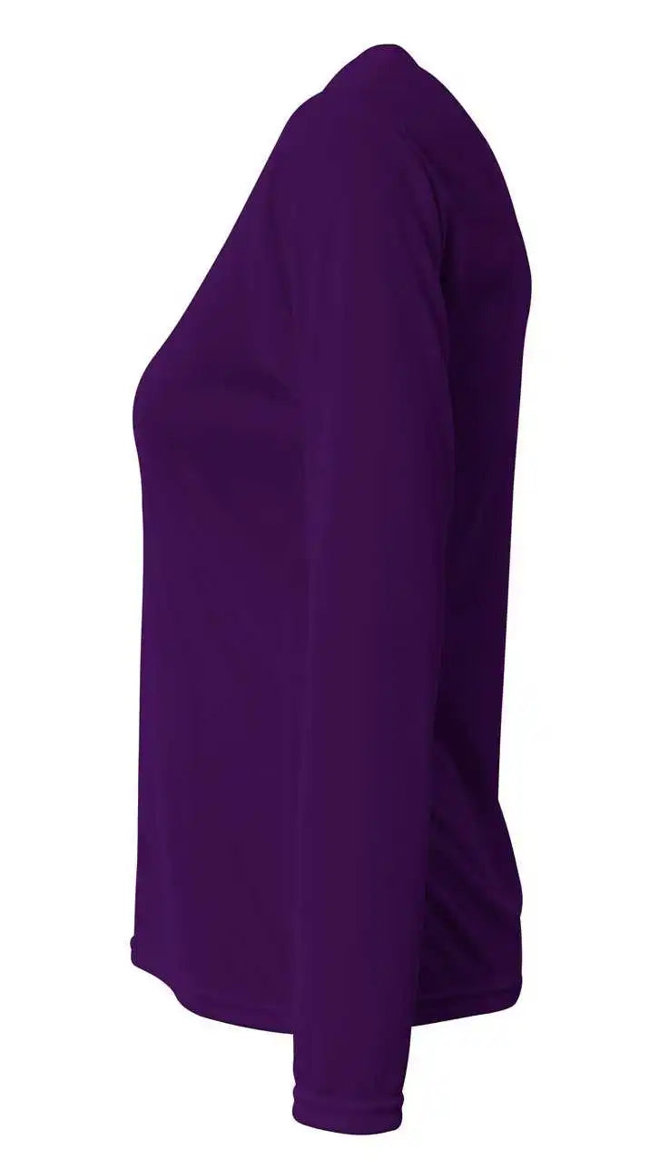 A4 Nw3425 Women’s Sprint Long Sleeve Tee - Purple