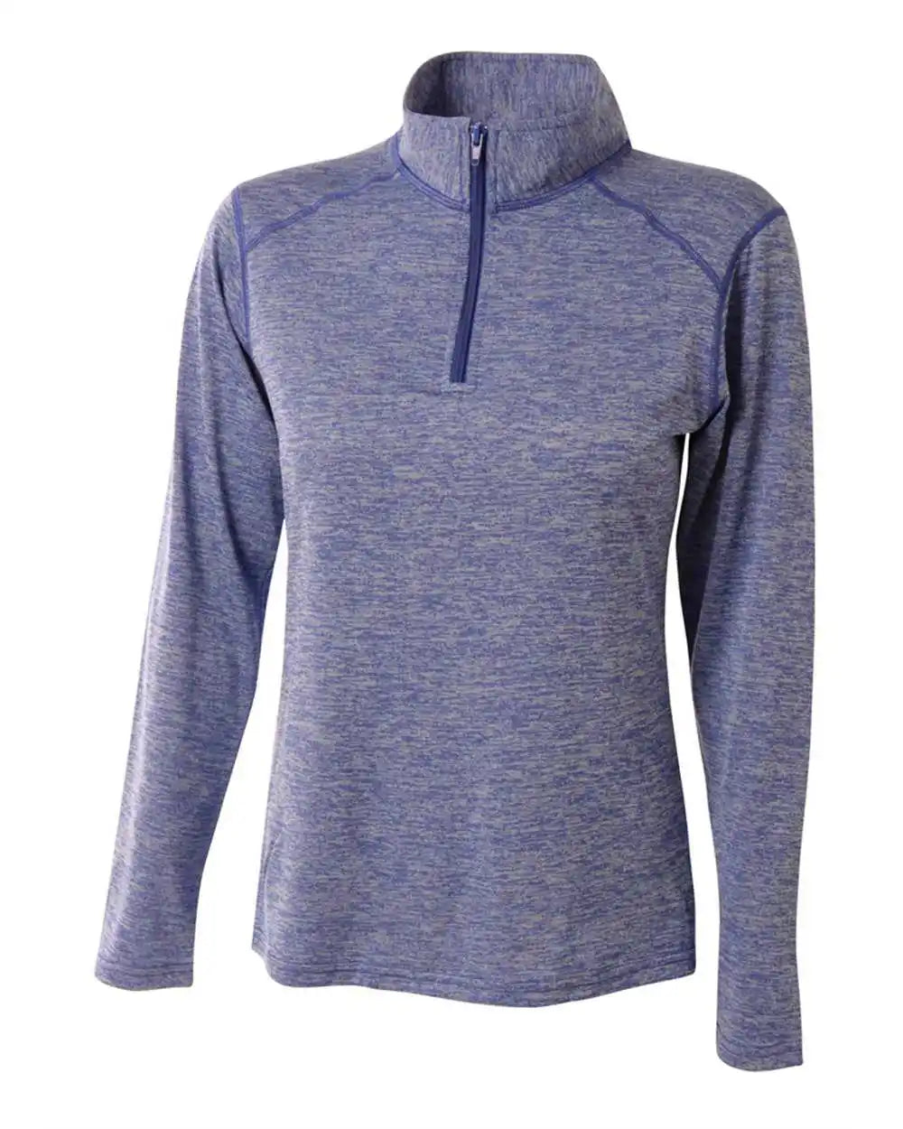 A4 Nw4010 Inspire Space Dye Quarter Zip - Light Blue