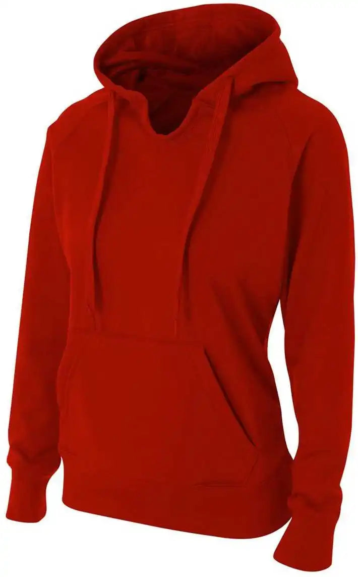 A4 Nw4245 Womens Tech Fleece Hoodie Scarlet