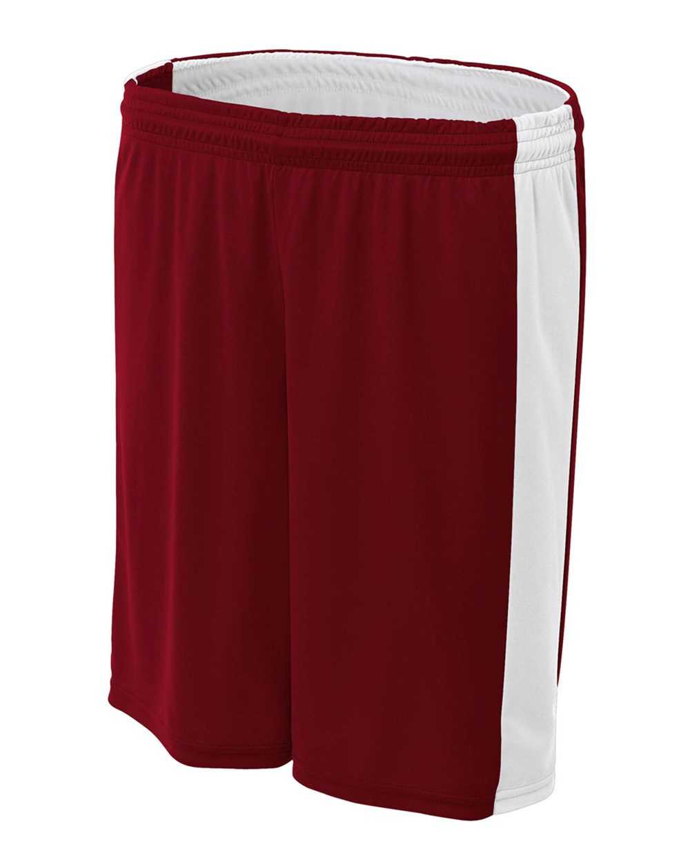 A4 Nw5284 Women’s Reversible Moisture Management 8’’ Short - Cardinal White