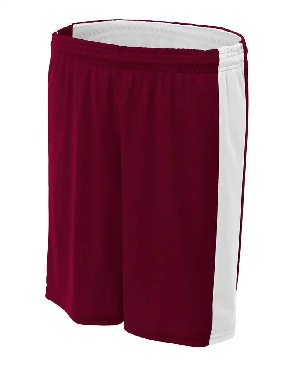 A4 Nw5284 Women’s Reversible Moisture Management 8’’ Short - Maroon White