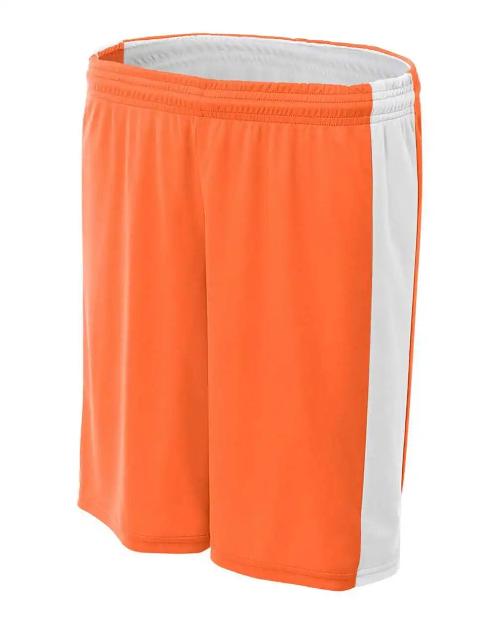 A4 Nw5284 Women’s Reversible Moisture Management 8’’ Short - Orange White