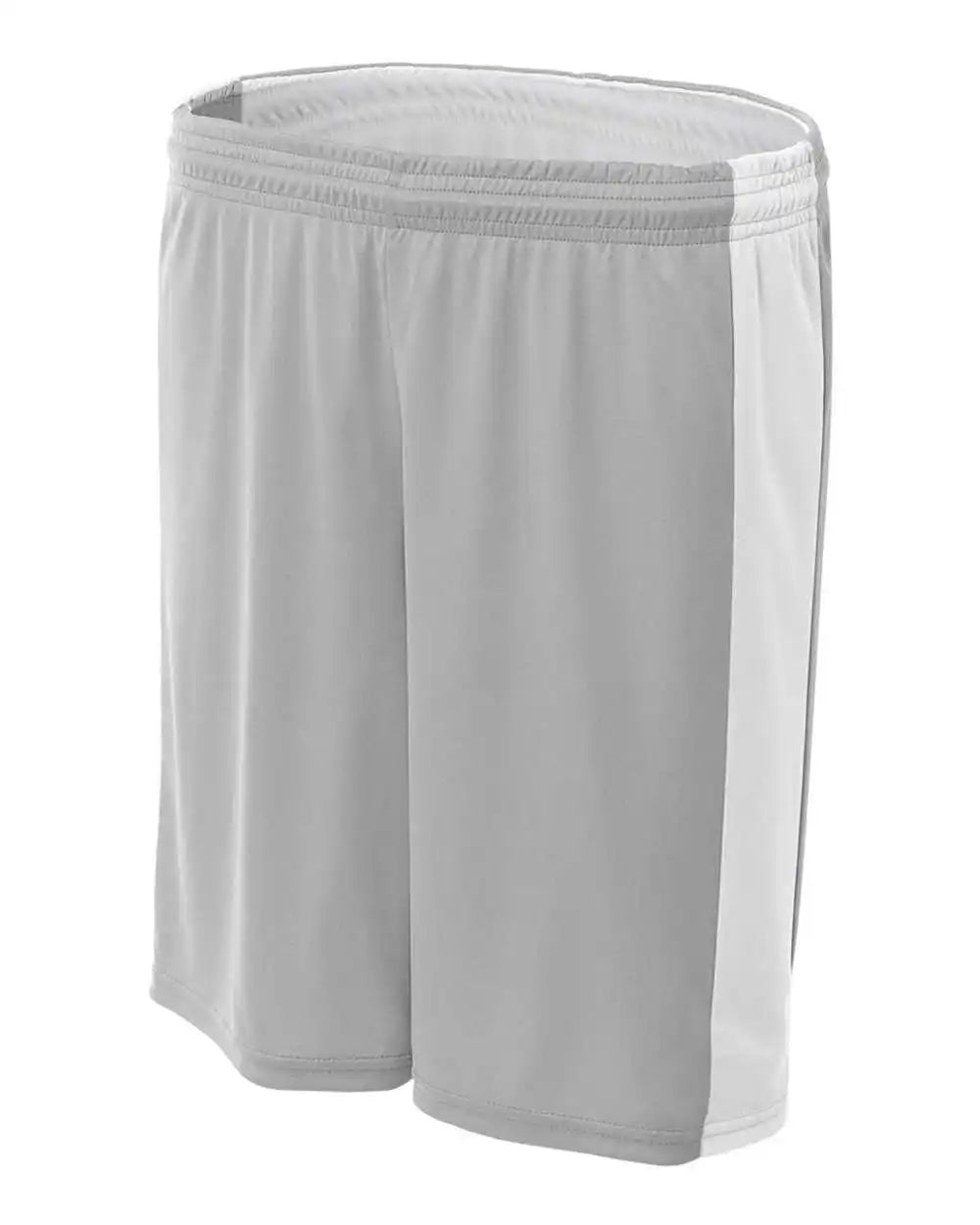 A4 Nw5284 Women’s Reversible Moisture Management 8’’ Short - Silver White
