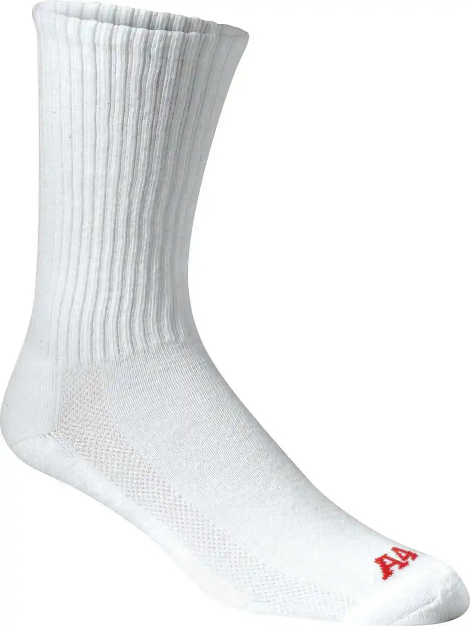 A4 S8004 Performance Crew Socks - White