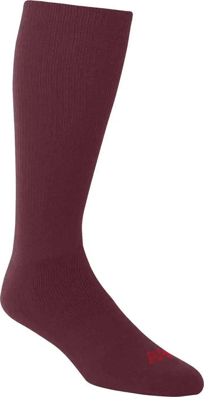 A4 S8005 Multi Sport Tube Socks Maroon