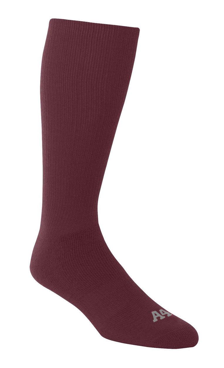 A4 S8005 Multi Sport Tube Socks - Maroon - Xs