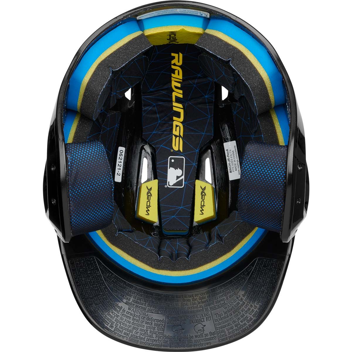 Rawlings Mach Gloss Color Batting Helmet - Navy