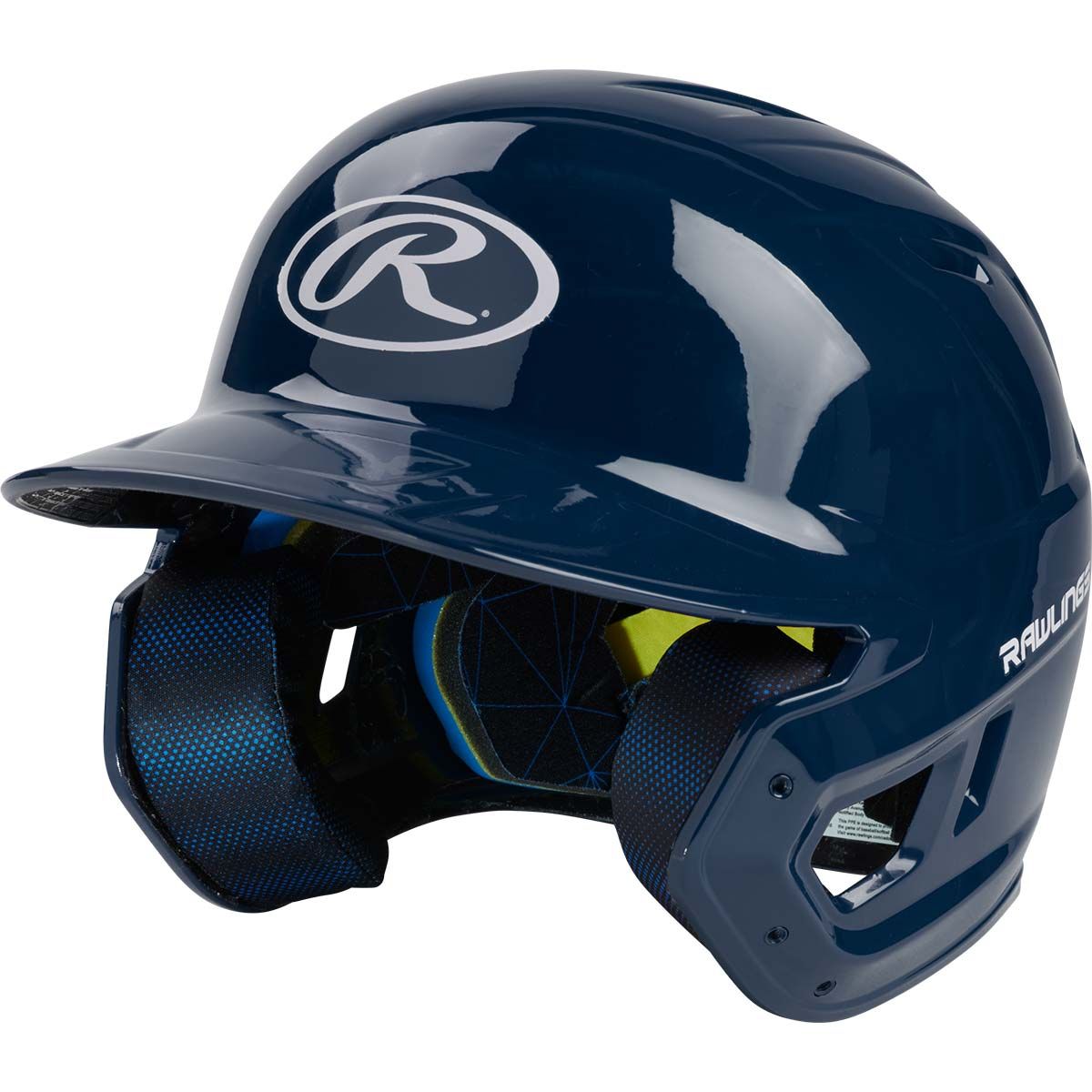 Rawlings Mach Gloss Color Batting Helmet - Navy