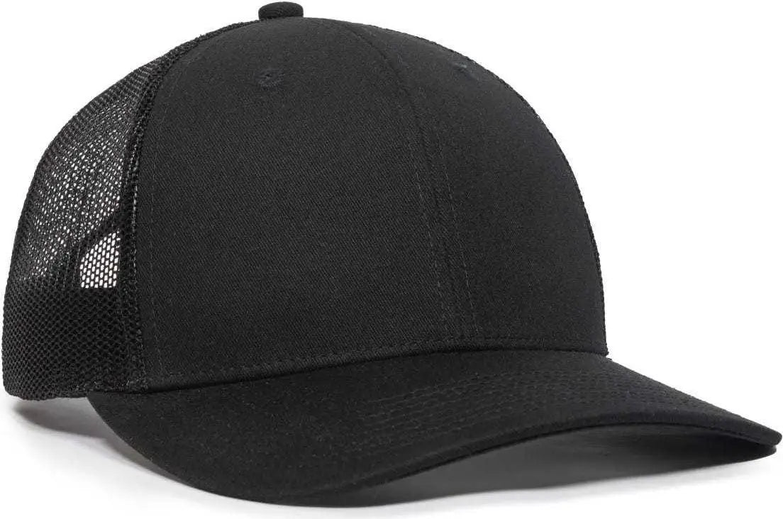 Oc Sports Oc771v Adjustable Mesh Back Cap - Black - 6 7/8’’ - 7 1/2’’