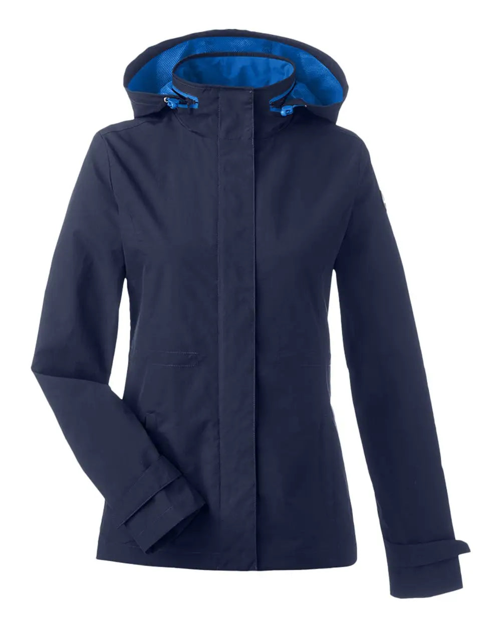 Nautica N17183 Women’s Voyage Hooded Rain Jacket - Navy - Xs